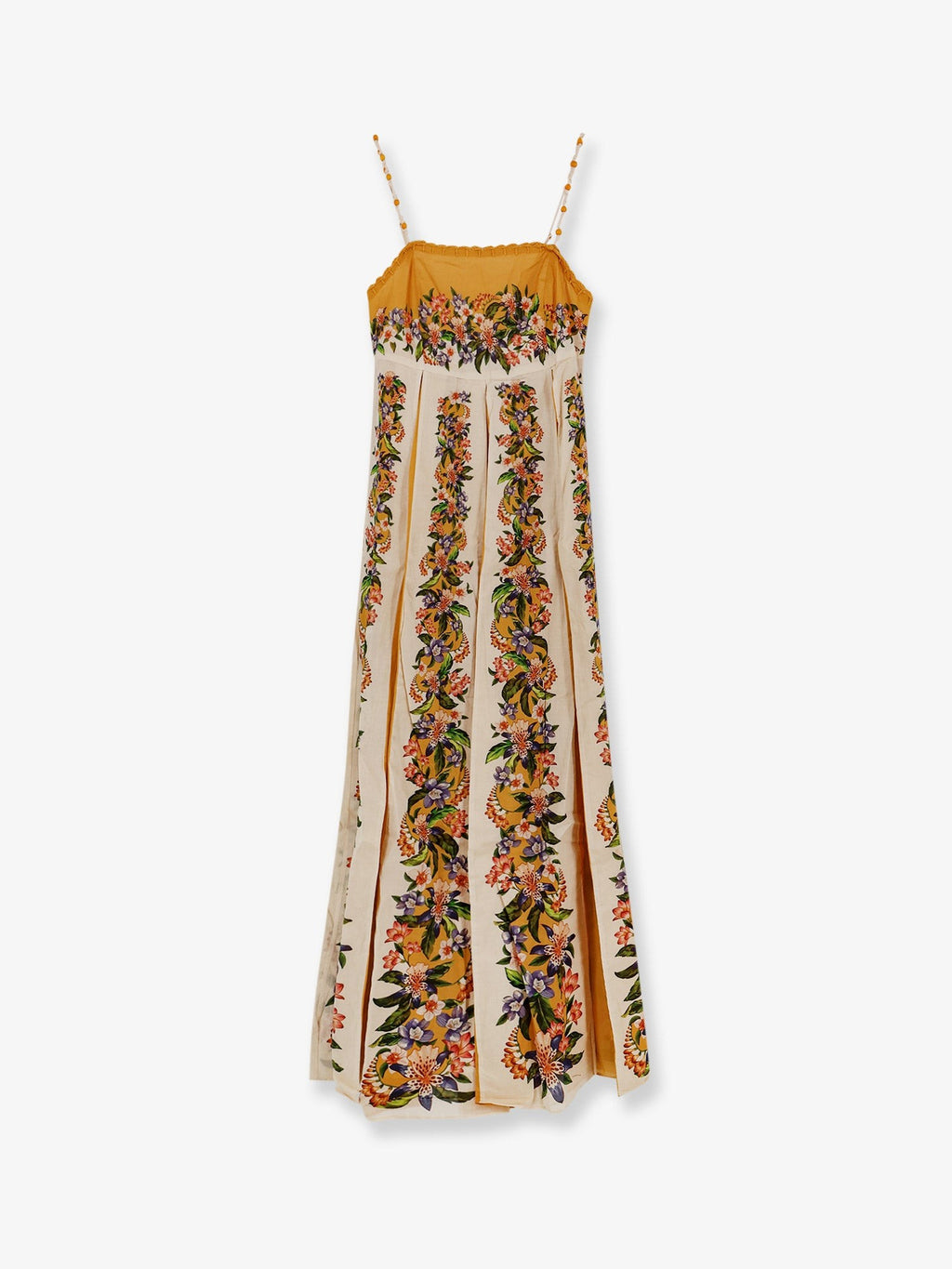 FARM Rio Women's Hilo Multicolor Cotton Dress Beige