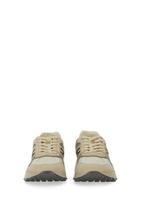 Hogan men’s hyperlight sneaker in beige and taupe suede with a chunky rubber sole for casual wear