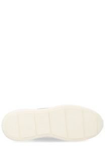 Cream-colored rubber sole with textured segmented tread on hogan men’s interactive³ sneaker beige
