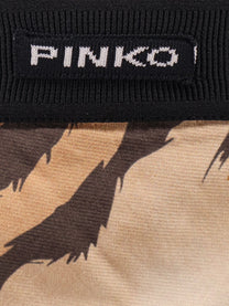 Pinko Women's Hollie Viscose Skirt Gold