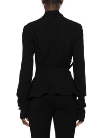 Rick Owens Women's Hollywood Jacket Black, view 3