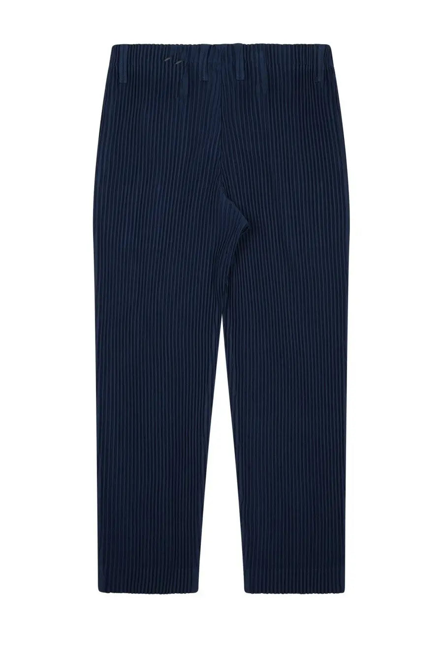 Navy blue pleated trousers homme plisse issey miyake men’s pantalone plissettato blue with sleek modern design