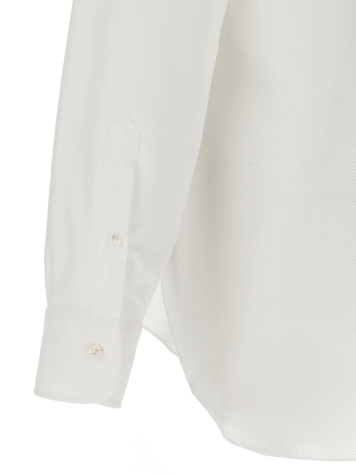 Barba Honeycomb Shirt White