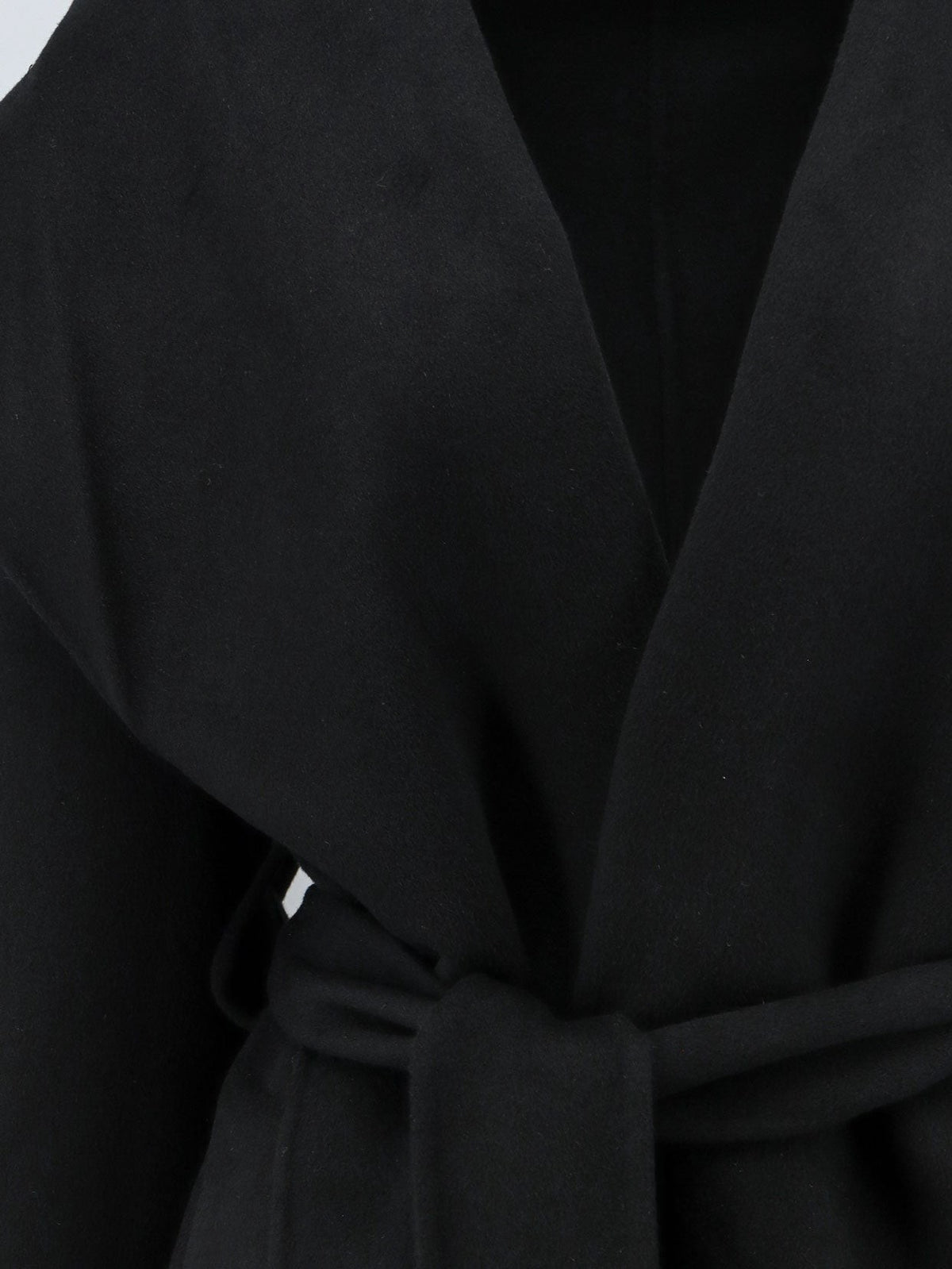 Toteme Women's Hooded Belted Wool Coat Black