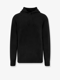 Soft Goat Men's Hooded Cashmere Sweater Black