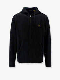 Polo Ralph Lauren Men's Hooded Cotton Blend Sweatshirt Black