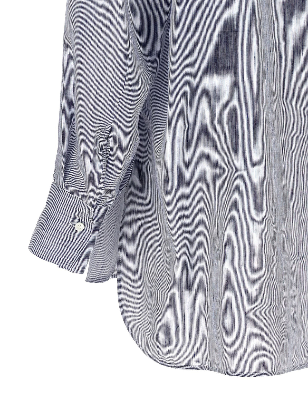 Brunello Cucinelli Hooded Shirt Blue