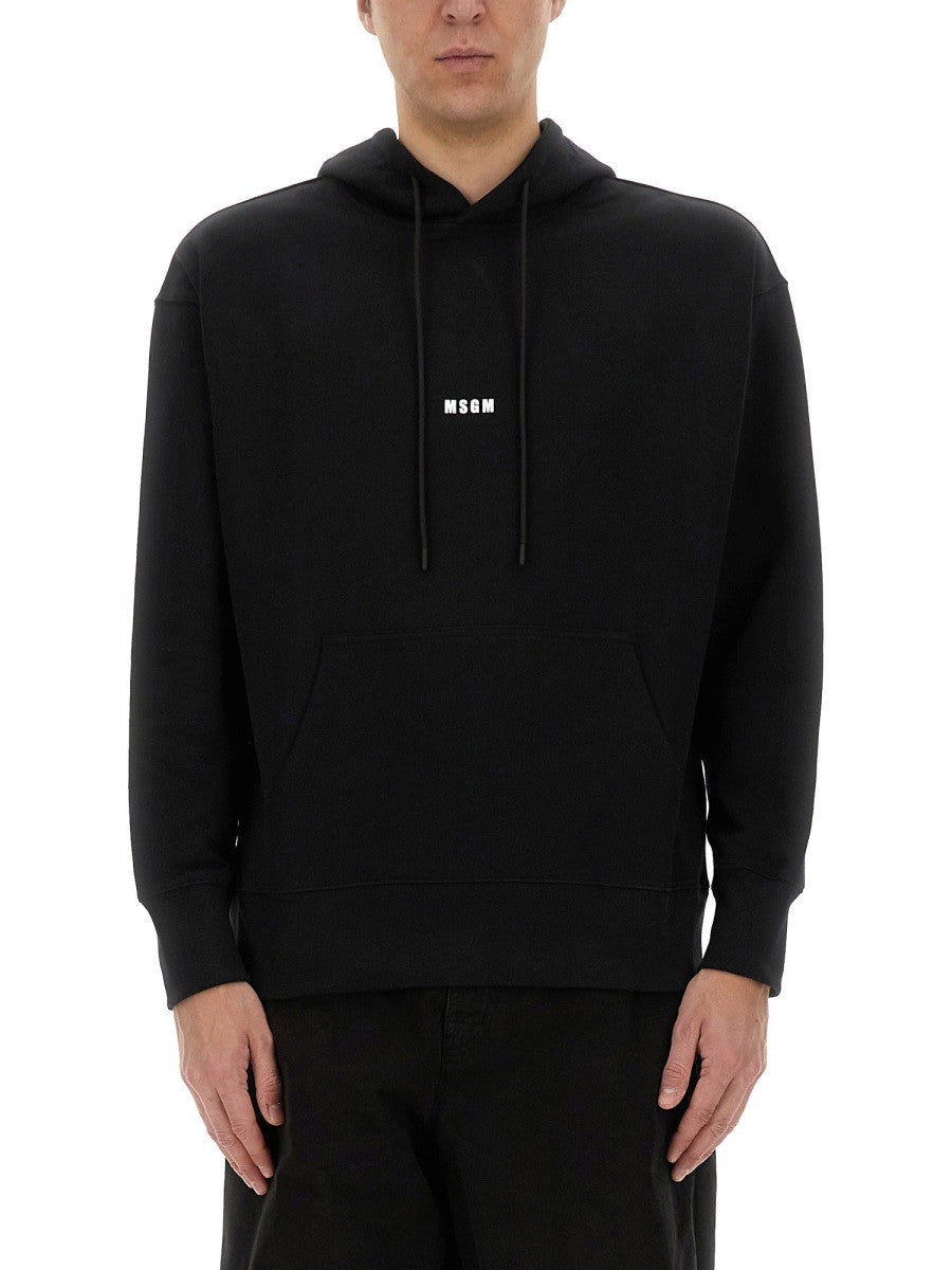 MSGM Men's Hoodie Black