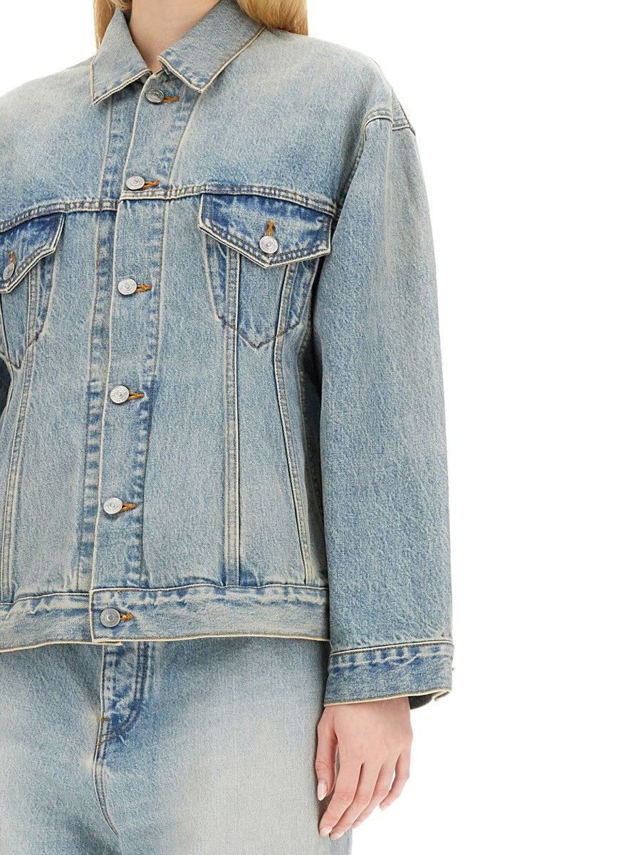 Balenciaga Women's Hourglass Jacket Blue
