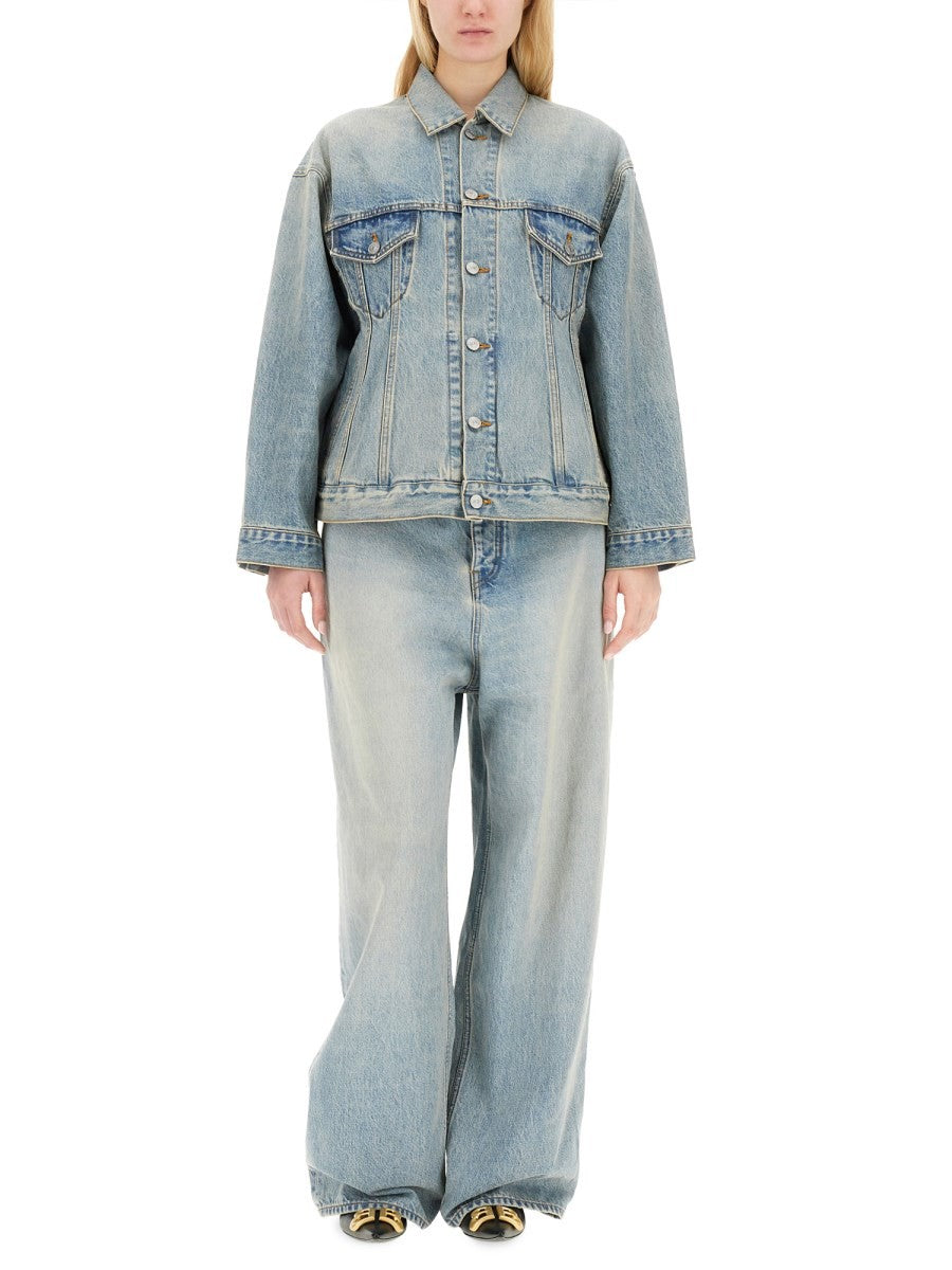 Balenciaga Women's Hourglass Jacket Blue