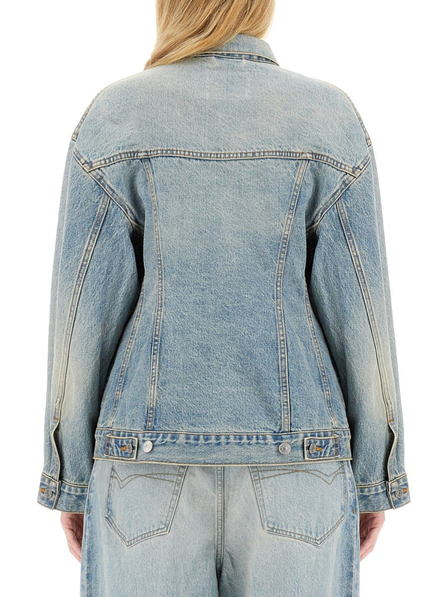 Balenciaga Women's Hourglass Jacket Blue