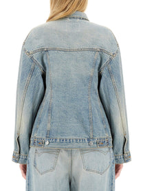 Balenciaga Women's Hourglass Jacket Blue