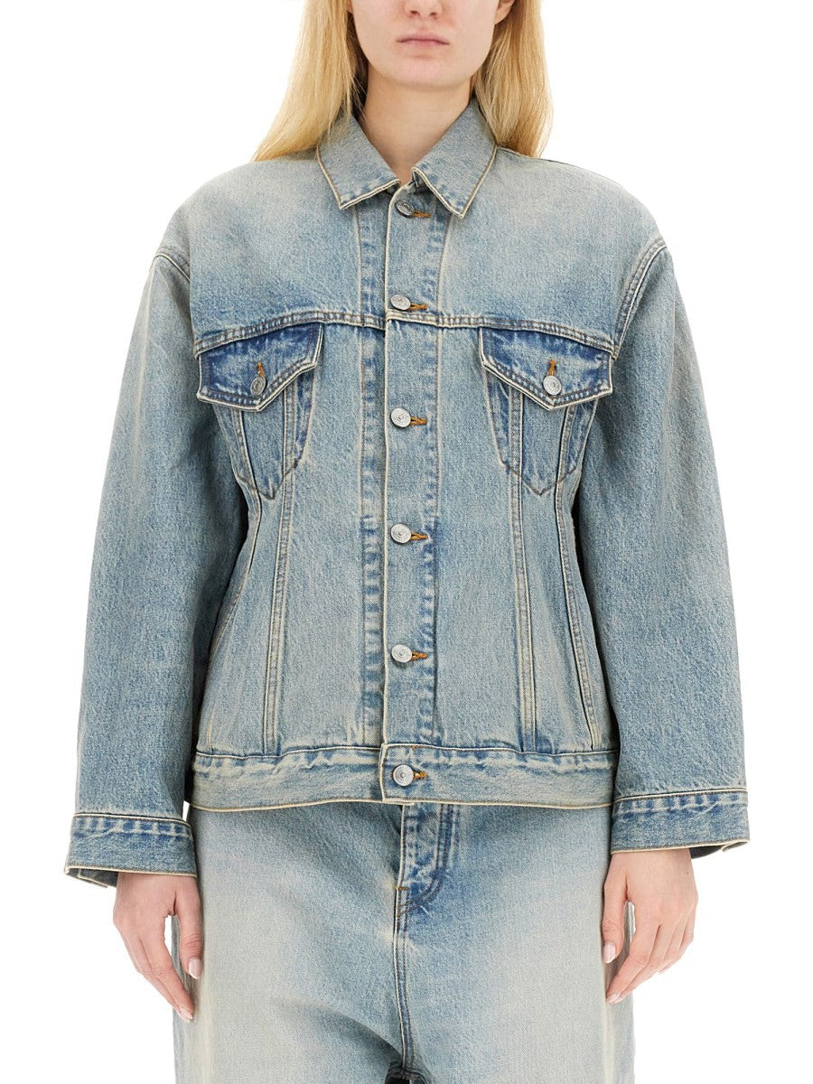 Balenciaga Women's Hourglass Jacket Blue