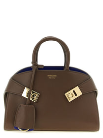 Ferragamo Hug Bicolor (xs) Handbag Brown