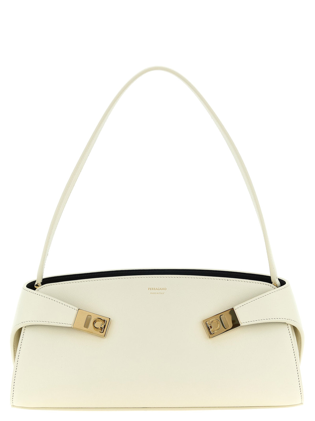 Ferragamo Hug East West Shoulder Bag White