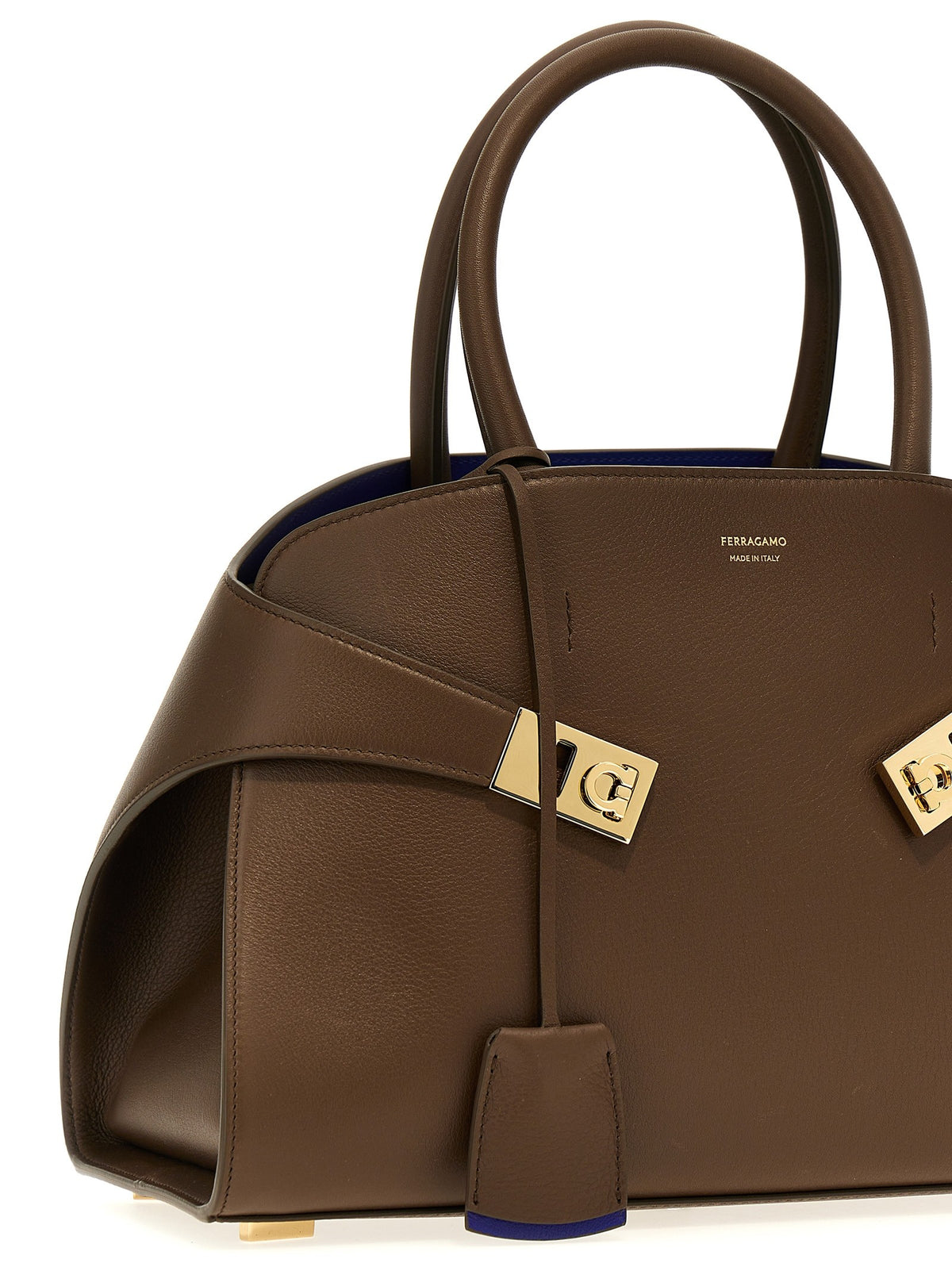 Ferragamo Hug ( ) Handbag Brown, view 3