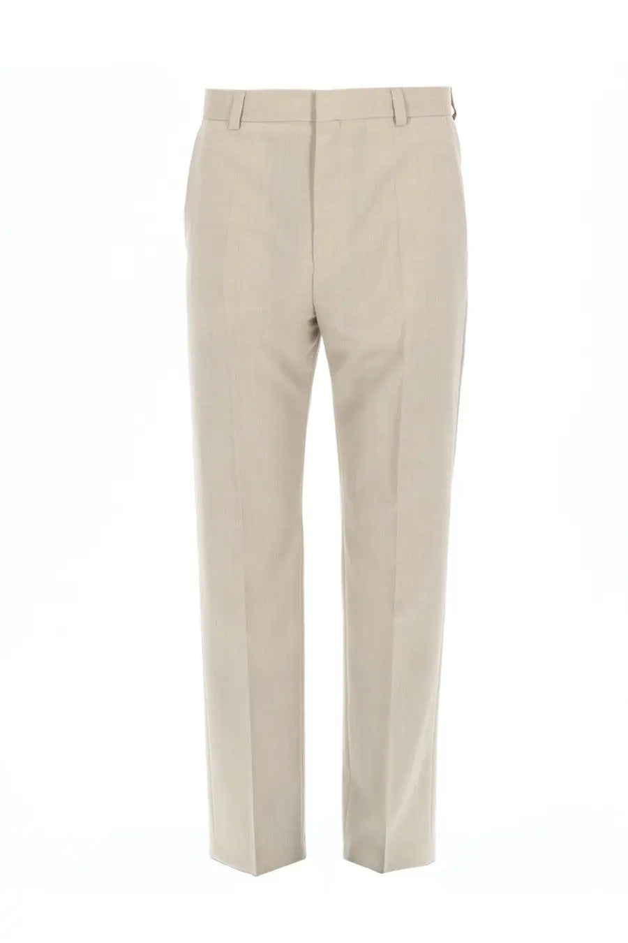 Hugo boss men’s pantalon teagan231x beige tailored trousers with a clean straight-leg cut and subtle creases