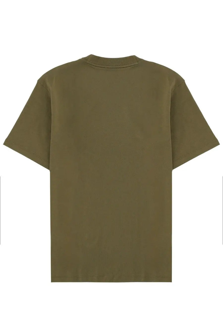 Hugo Boss men’s olive green short-sleeved crew neck t-shirt made from soft breathable fabric for casual wear