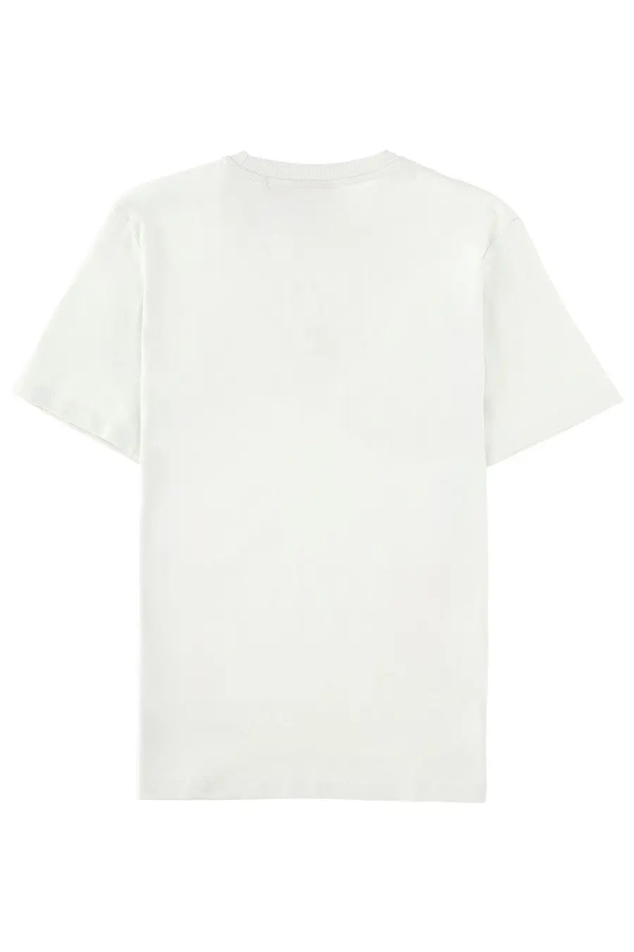 Hugo Boss men’s plain white cotton t-shirt with crew neck and short sleeves in Darusi Green product line