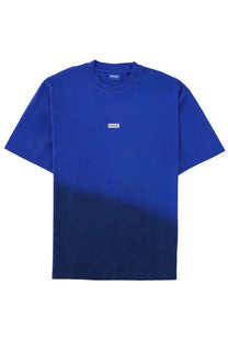 Hugo Boss men’s shirt Nalono con blue vibrant royal blue t-shirt with gradient fade and white logo patch on chest