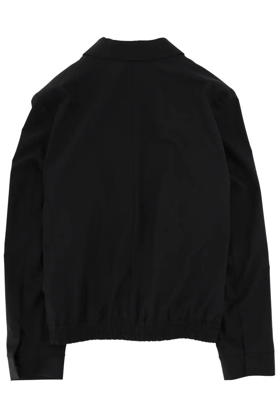 Hugo Boss men’s slim fit black cotton jacket with collar and elasticated hem for a sleek look