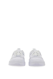 HUGO BOSS men’s white leather sneakers with clean minimalist design and chunky soles for casual wear