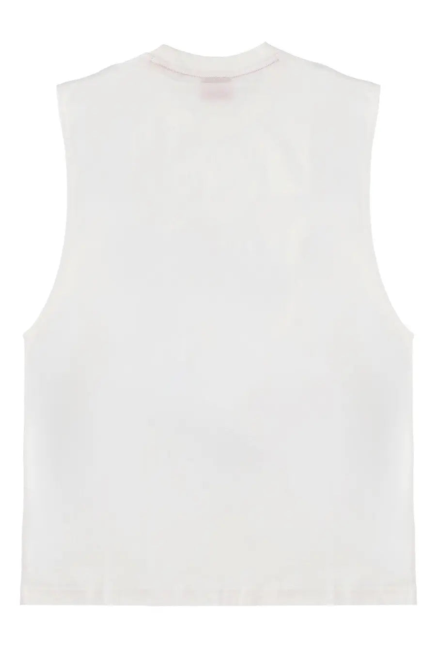 Hugo Boss men’s white sleeveless top with minimalist design and soft fabric for comfortable wear