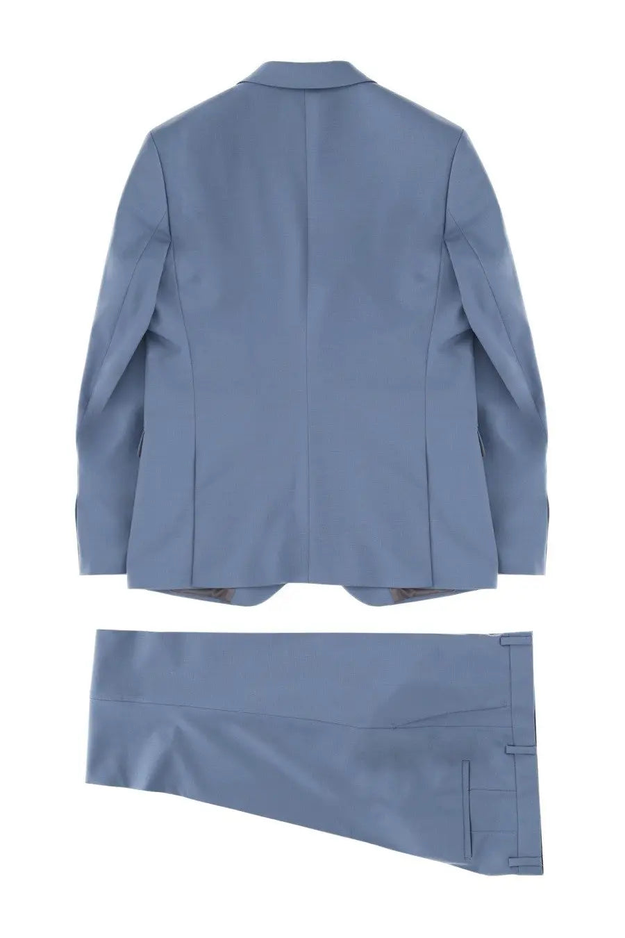 Hugo boss men’s two piece arti hesten dress blue tailored light blue suit with structured blazer and matching trousers