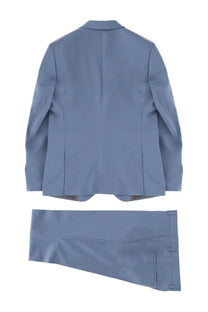 Hugo boss men’s two piece arti hesten dress blue tailored light blue suit with structured blazer and matching trousers