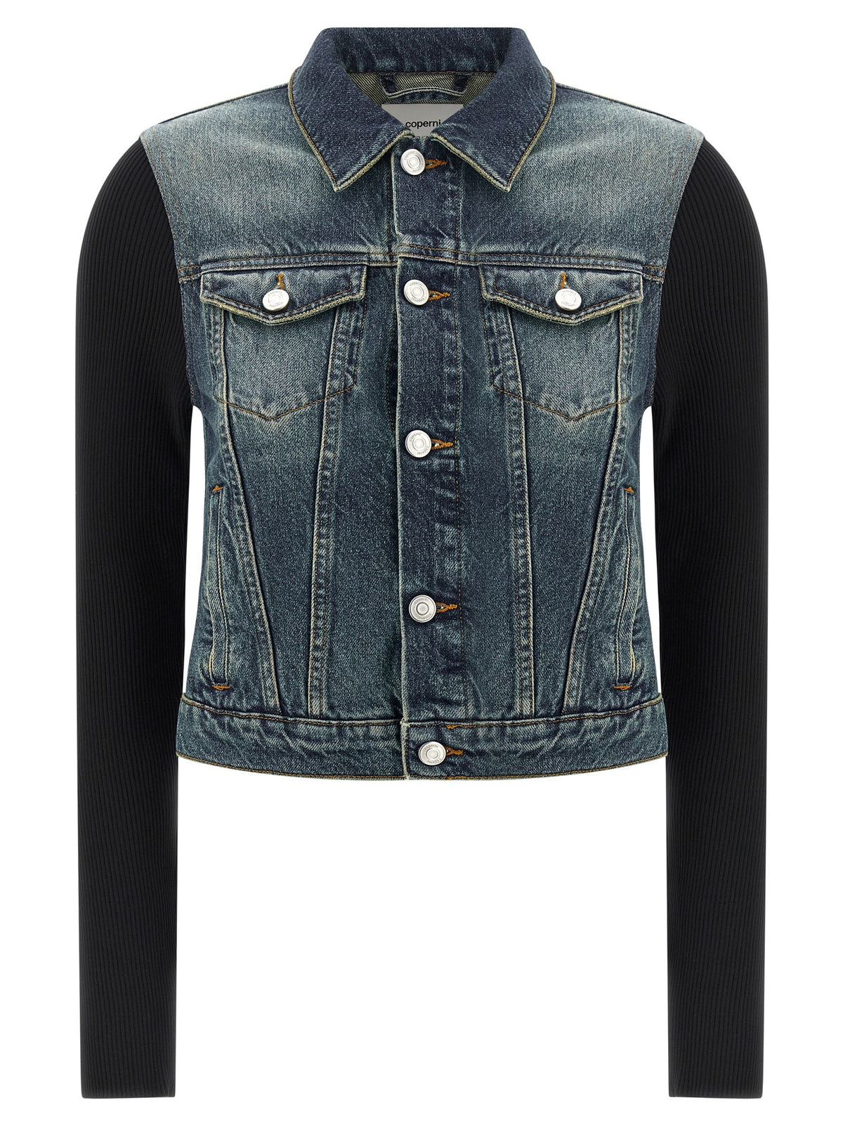 Coperni Hybrid Rib Denim Jacket Blue