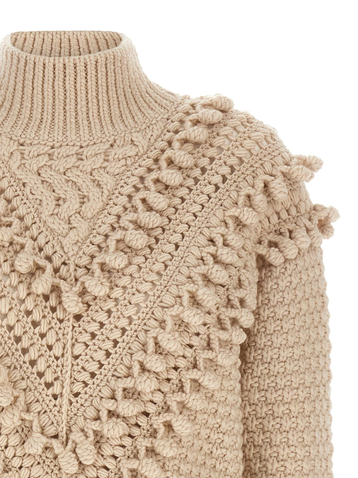 Zimmermann Hypnotic Bauble Sweater Beige, view 3