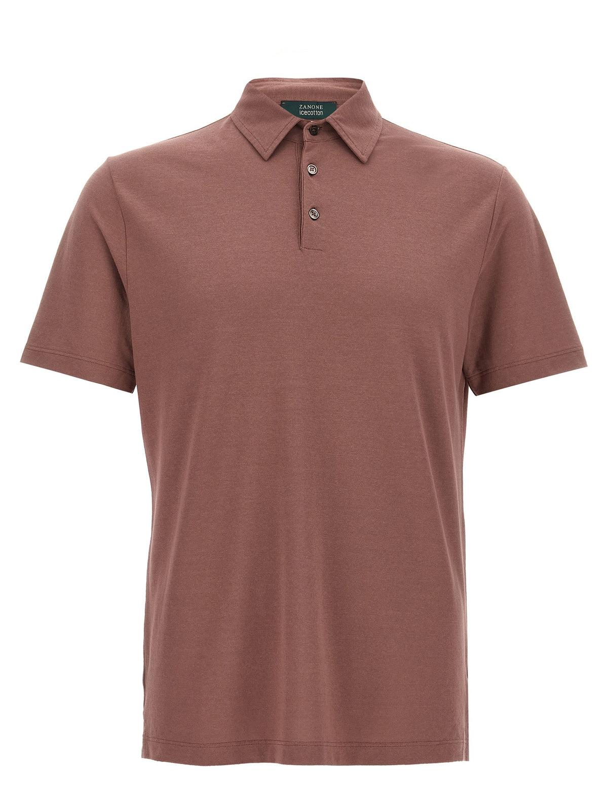 Zanone Ice Cotton Polo Shirt Brown