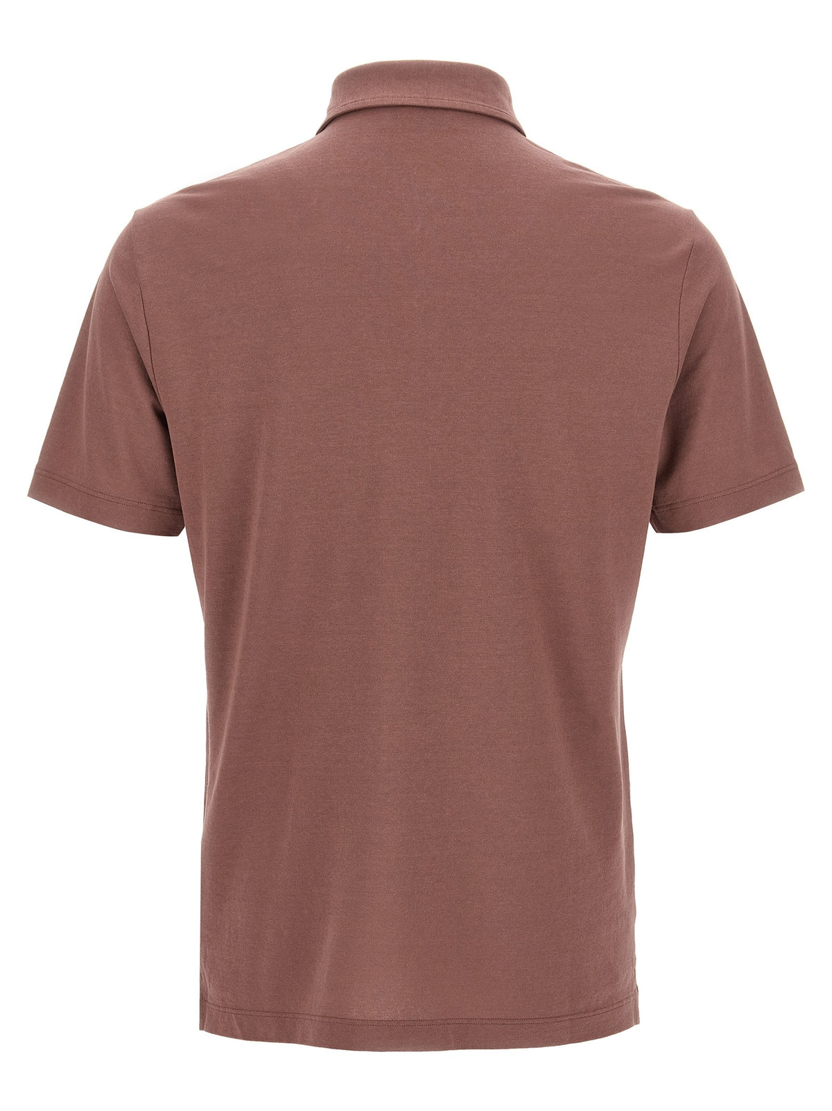 Zanone Ice Cotton Polo Shirt Brown
