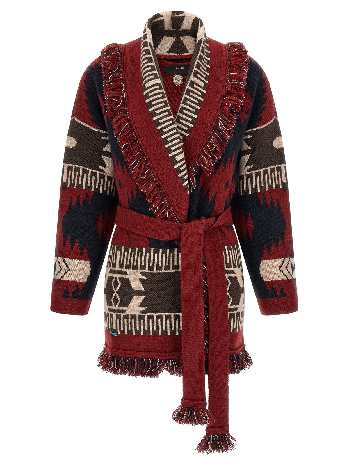 Alanui Icon Cardigan Red