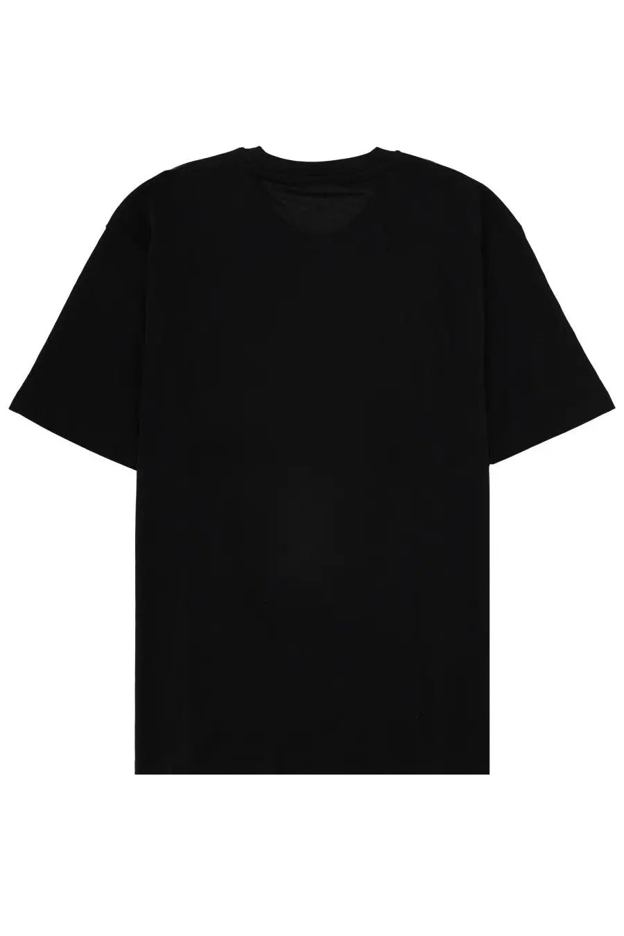 Ih nom uh nit men’s corona mask shirt black short-sleeved crew neck cotton t-shirt front view