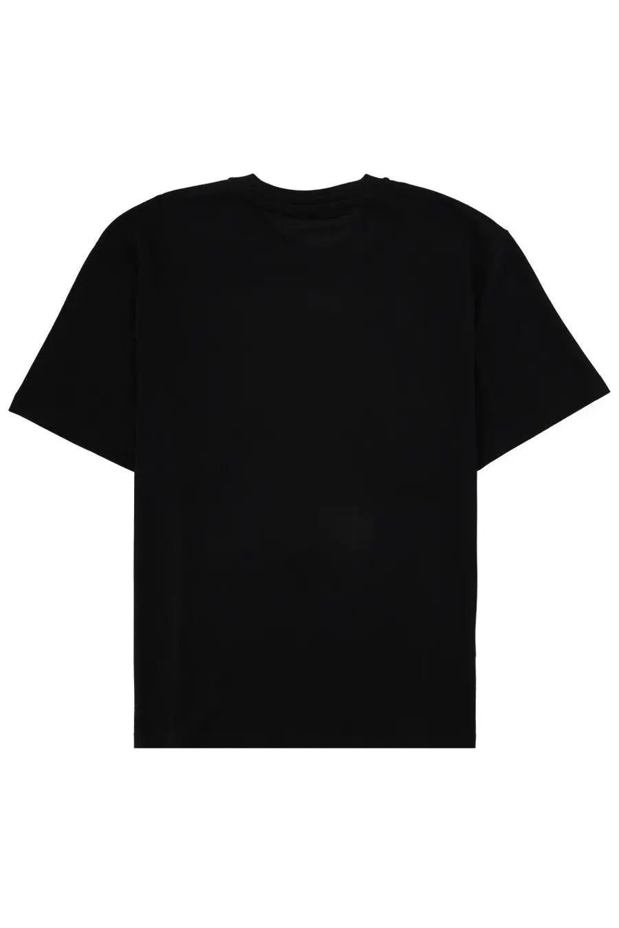Ih nom uh nit men’s holy mary black short-sleeved t-shirt with a simple crew neck design