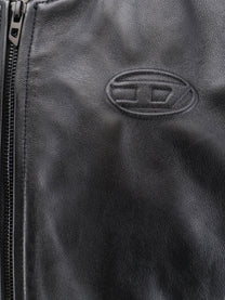 Diesel Women's Ilyan Leather Jacket Black