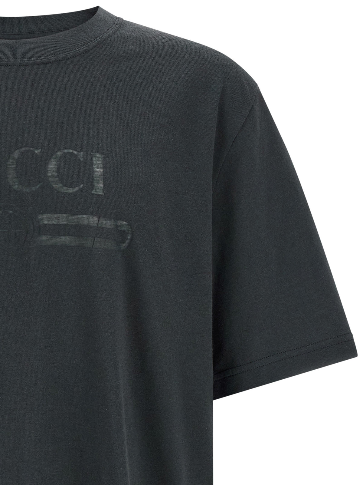 Gucci Incrocio GG Devoré Shirt Grey