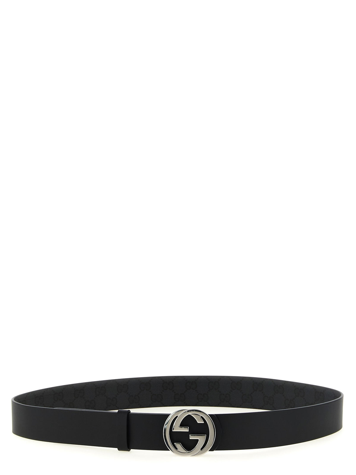 Gucci Incrocio GG Reversible Belt Black