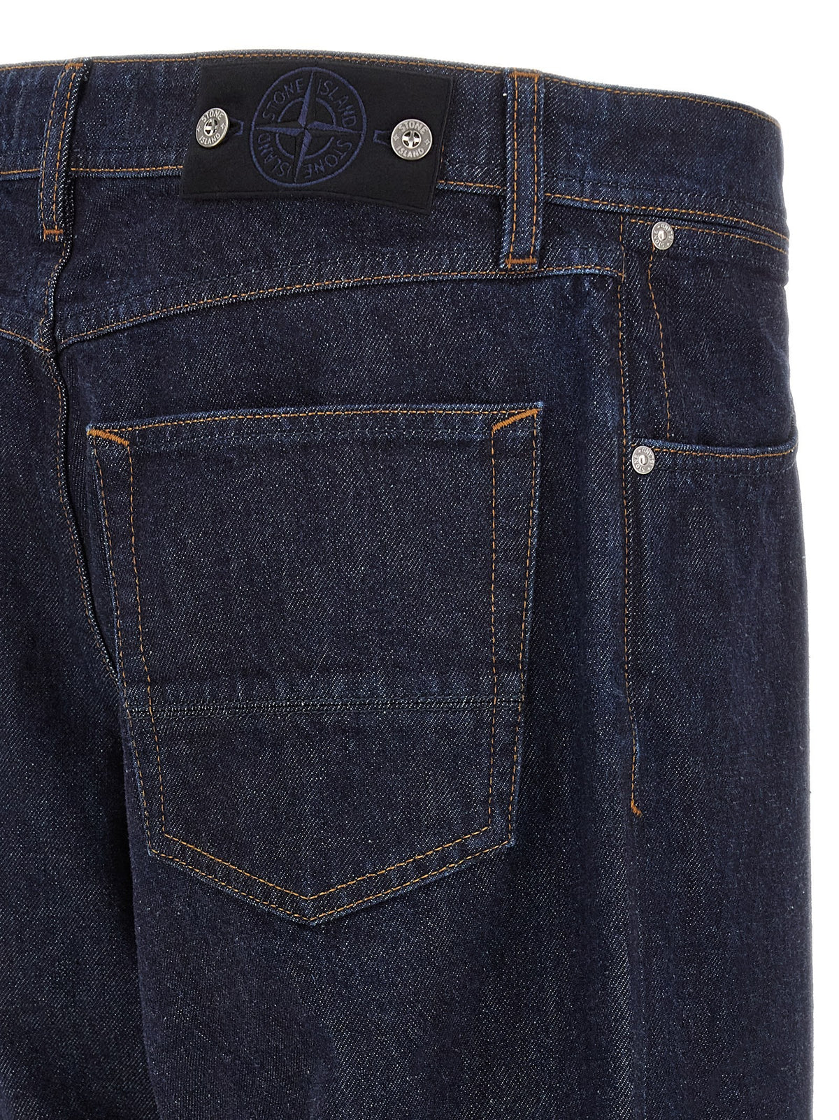 Stone Island Indigo Denim Rinsed Jeans Blue