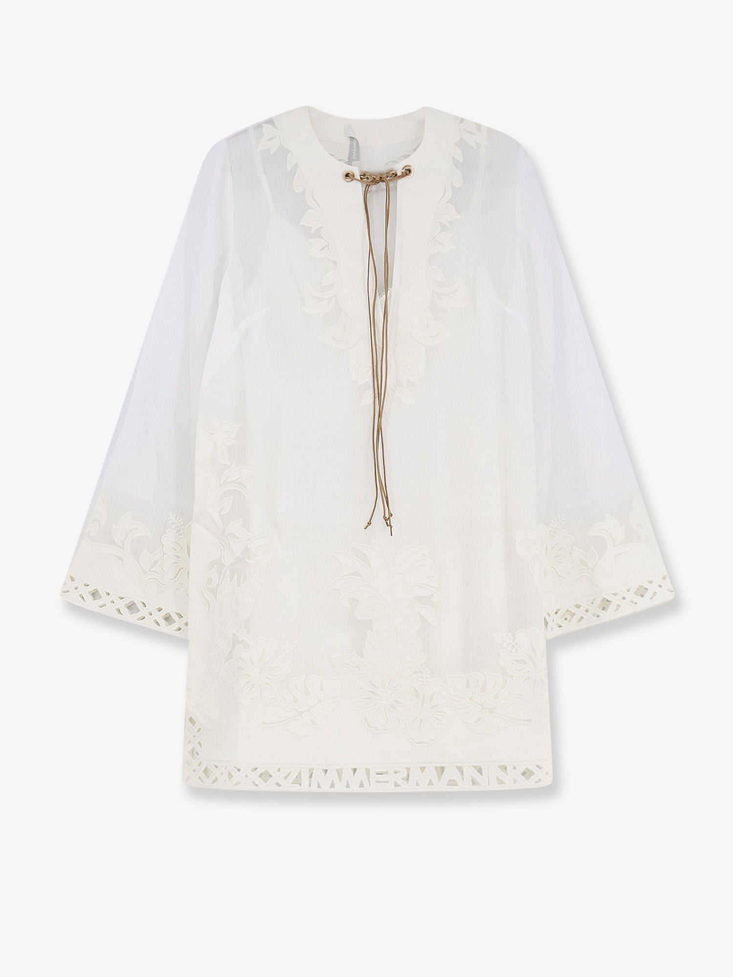 Zimmermann Women's Indra Ramie Long Dress White