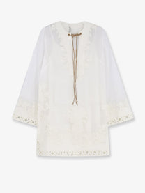 Zimmermann Women's Indra Ramie Long Dress White