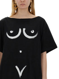 Moschino Women's Interlock Body Print Shirt Black