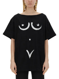 Moschino Women's Interlock Body Print Shirt Black