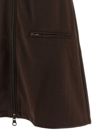 courrèges Interlock Tracksuit Mini Dress Brown