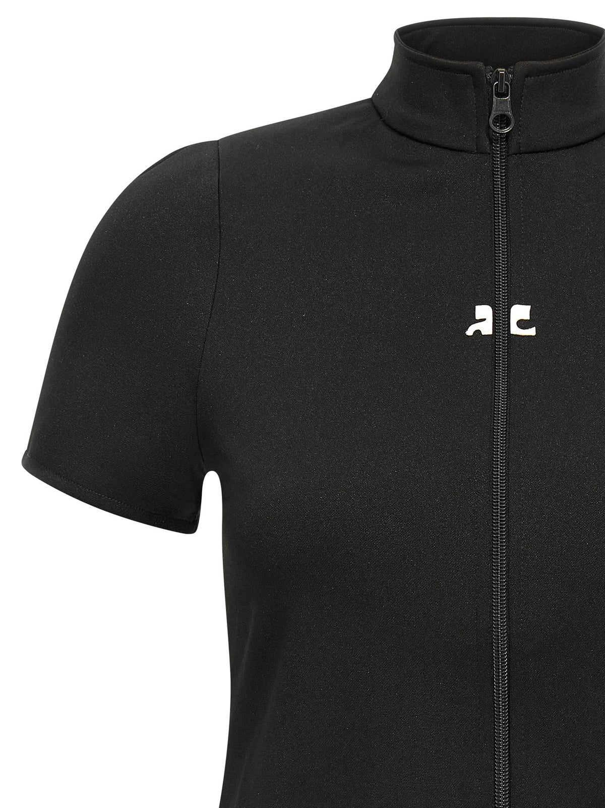 courrèges Interlock Zipped Top Black