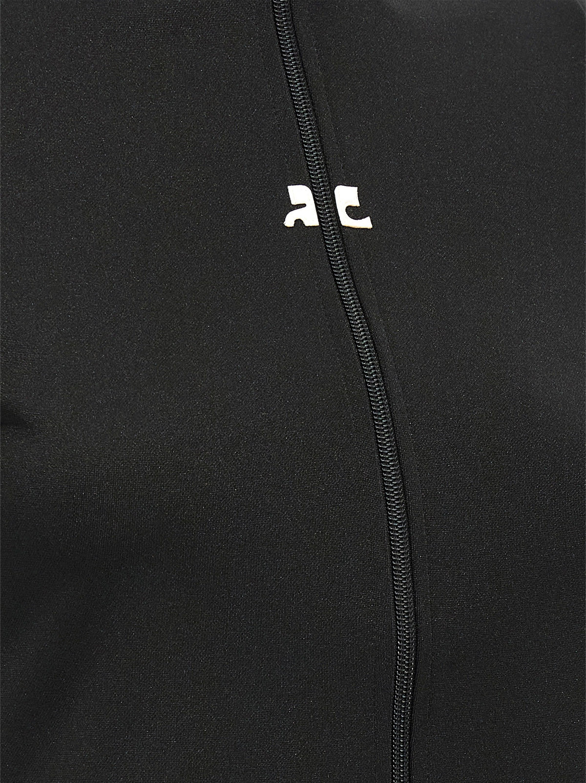 courrèges Interlock Zipped Top Black