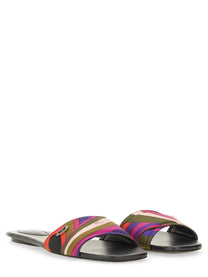 Pucci Women's Iris Print Sandal Multicolor