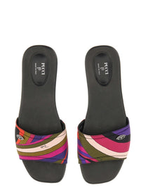 Pucci Women's Iris Print Sandal Multicolor