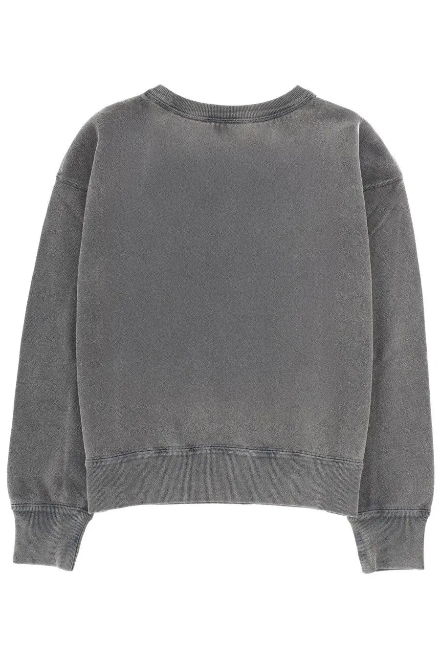 Isabel Marant Étoile women’s Mobyli gray sweatshirt with a soft faded fabric relaxed fit and ribbed cuffs